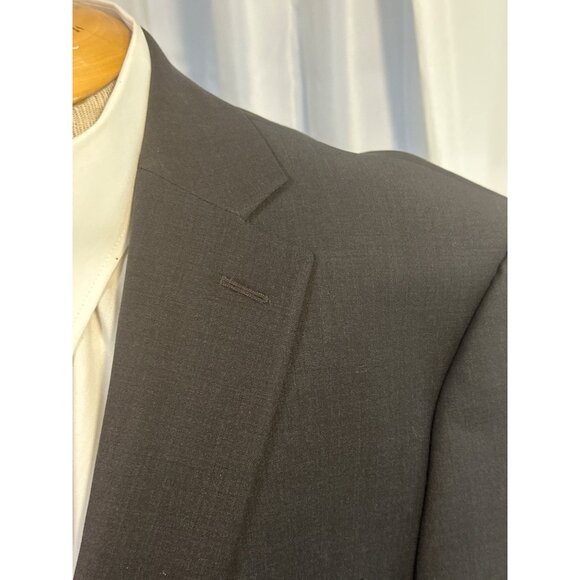 Calvin Klein Blazer Mens 44R  Charcoal Gray Wool-Blend Suit Coat Sports - Picture 2 of 9